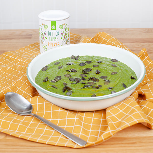 Super schnelle grüne Suppe