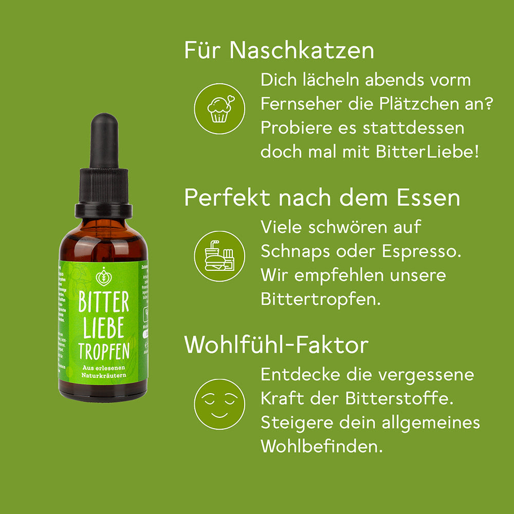 BitterLiebe Frühlingspaket - 3 +1 Gratis Bittertropfen