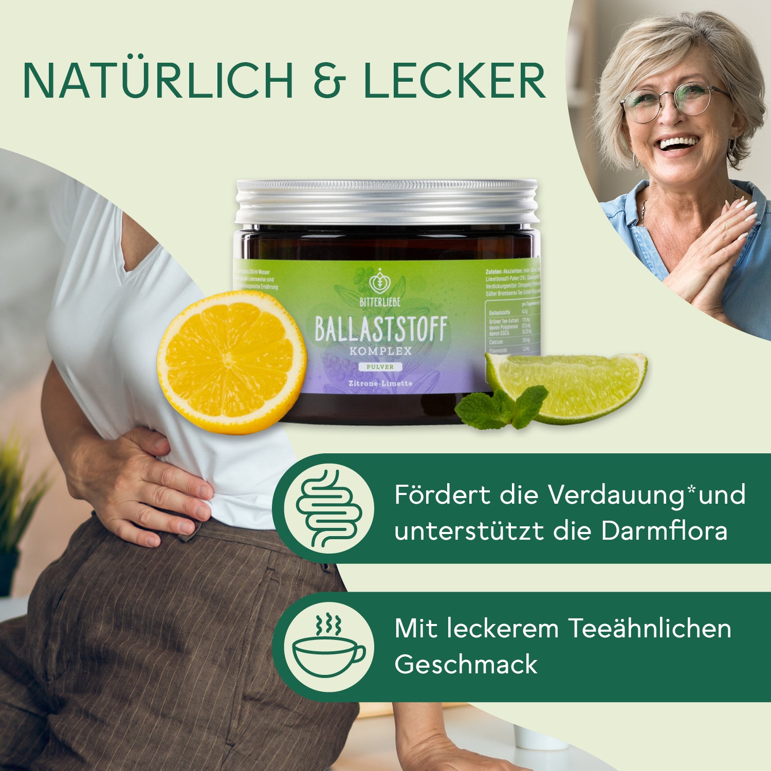 Abnehm Durchstarter Paket Zitrone-Limette mit 4 gratis Produkten