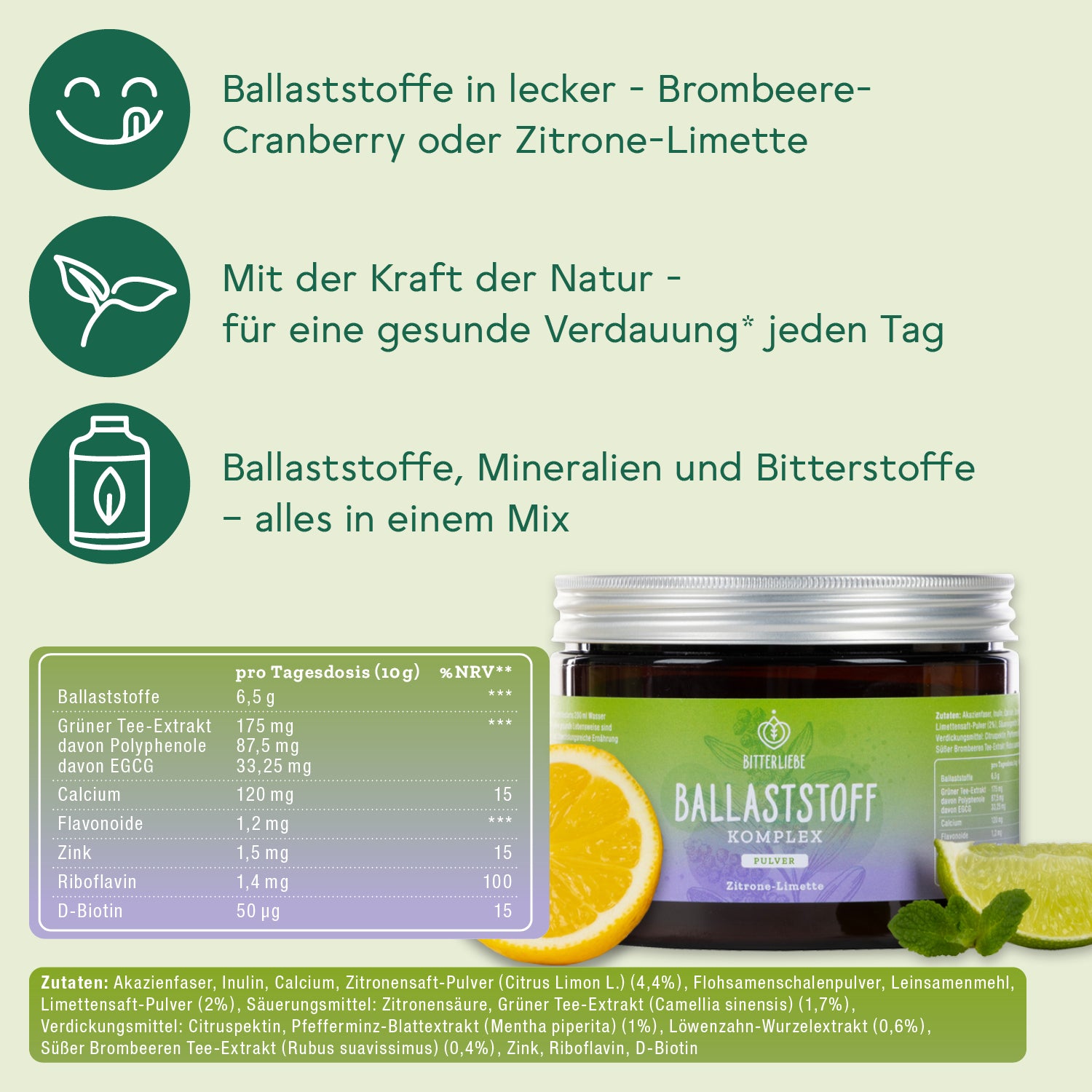 Abnehm Durchstarter Paket Zitrone-Limette mit 4 gratis Produkten