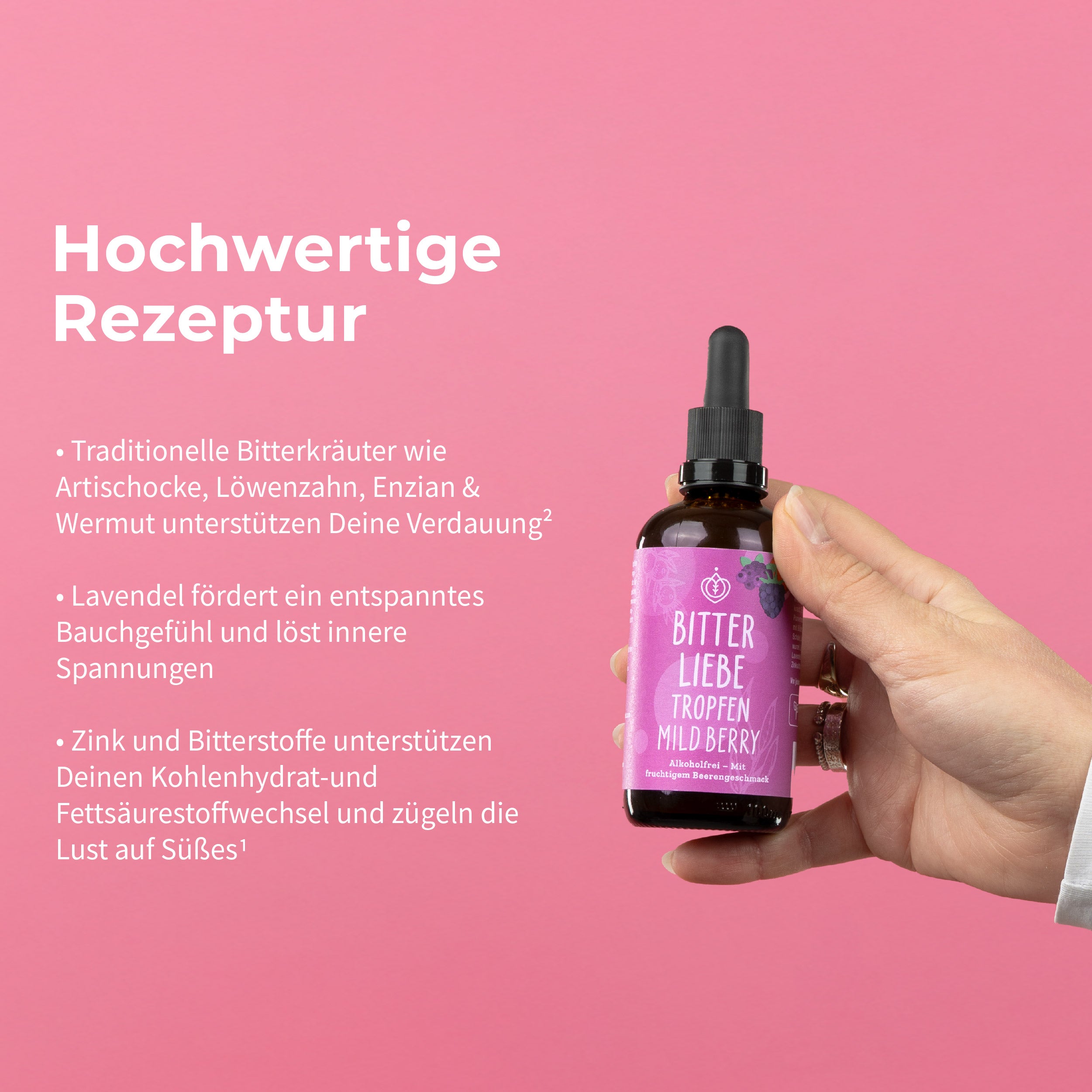 BitterLiebe Tropfen Mild Berry - 4 für 3 Set