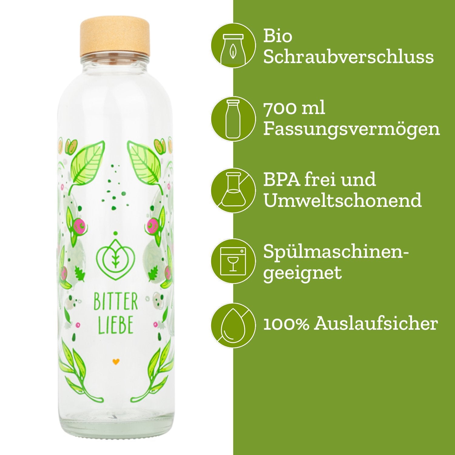 BitterLiebe Trinkflasche 700ml