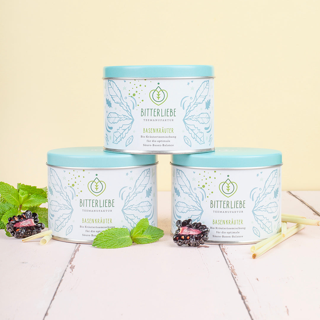 Basenkräuter - wohltuender Bio-Basentee