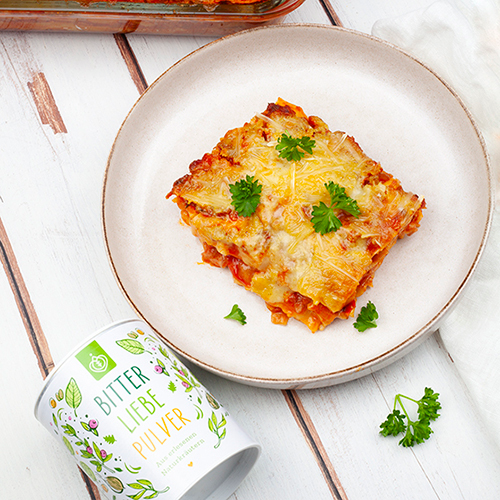 Lasagne mit Bitterstoffen