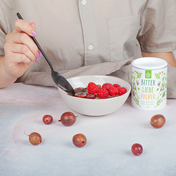 Chia Pudding mit frischen Beeren