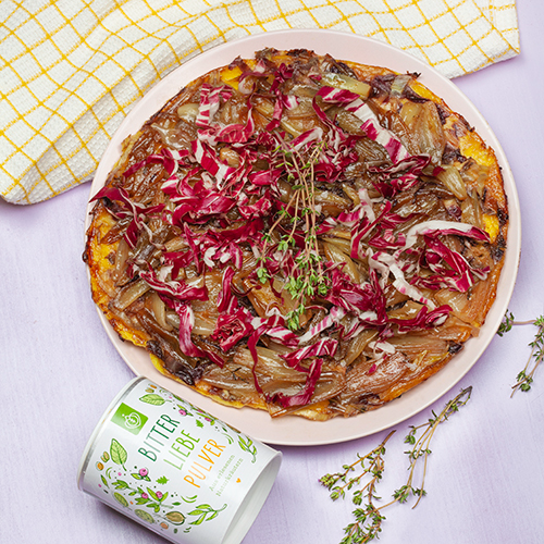 Radicchio Schalotten Tarte mit Thymian