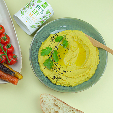 Goldener Hummus