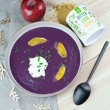 Apfel-Rotkohl Suppe