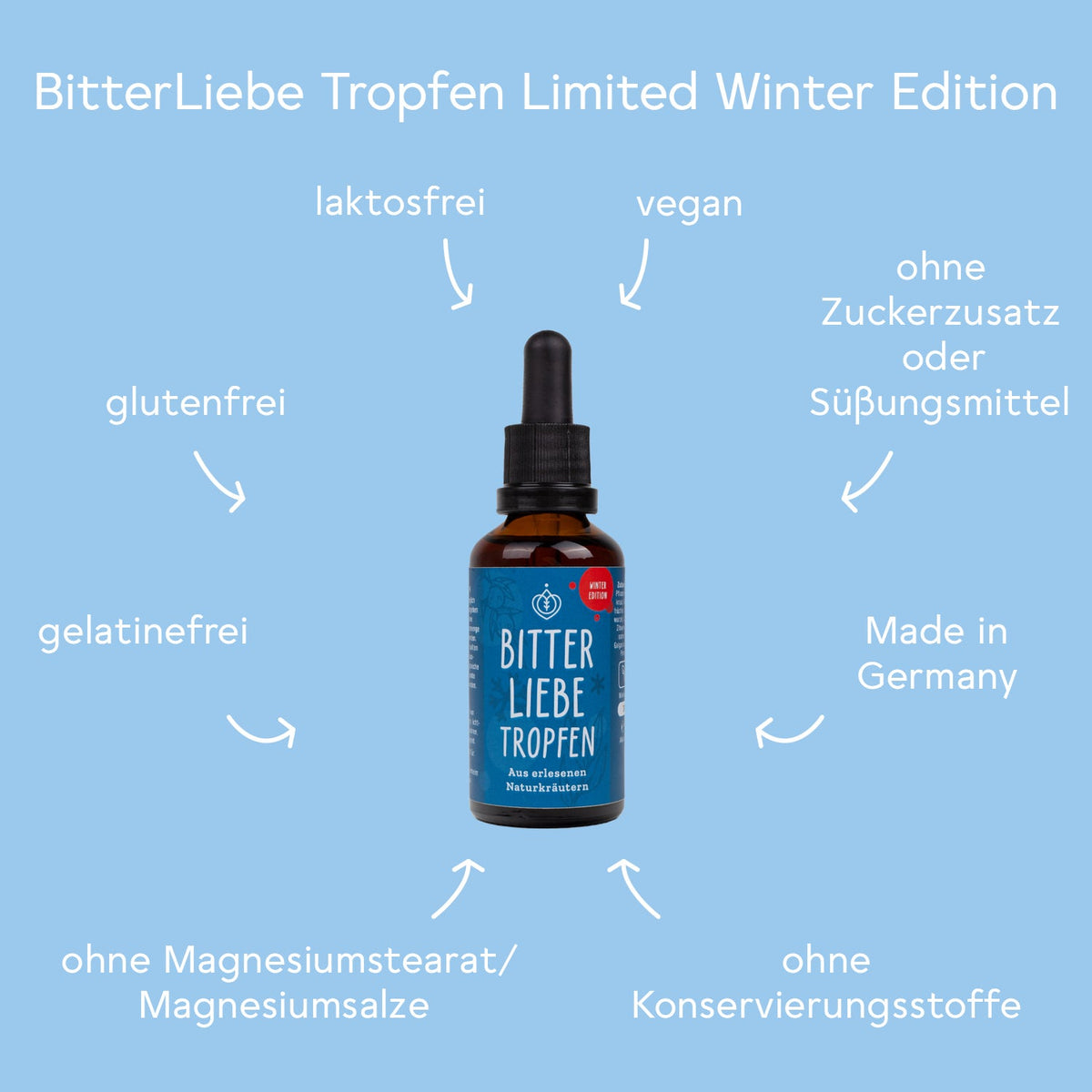 BitterLiebe Tropfen Limited Winter Edition - 3 +1 Gratis