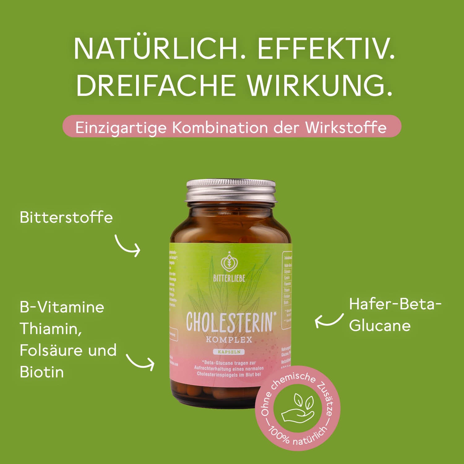 BitterLiebe Cholesterin* Komplex - 3er Set