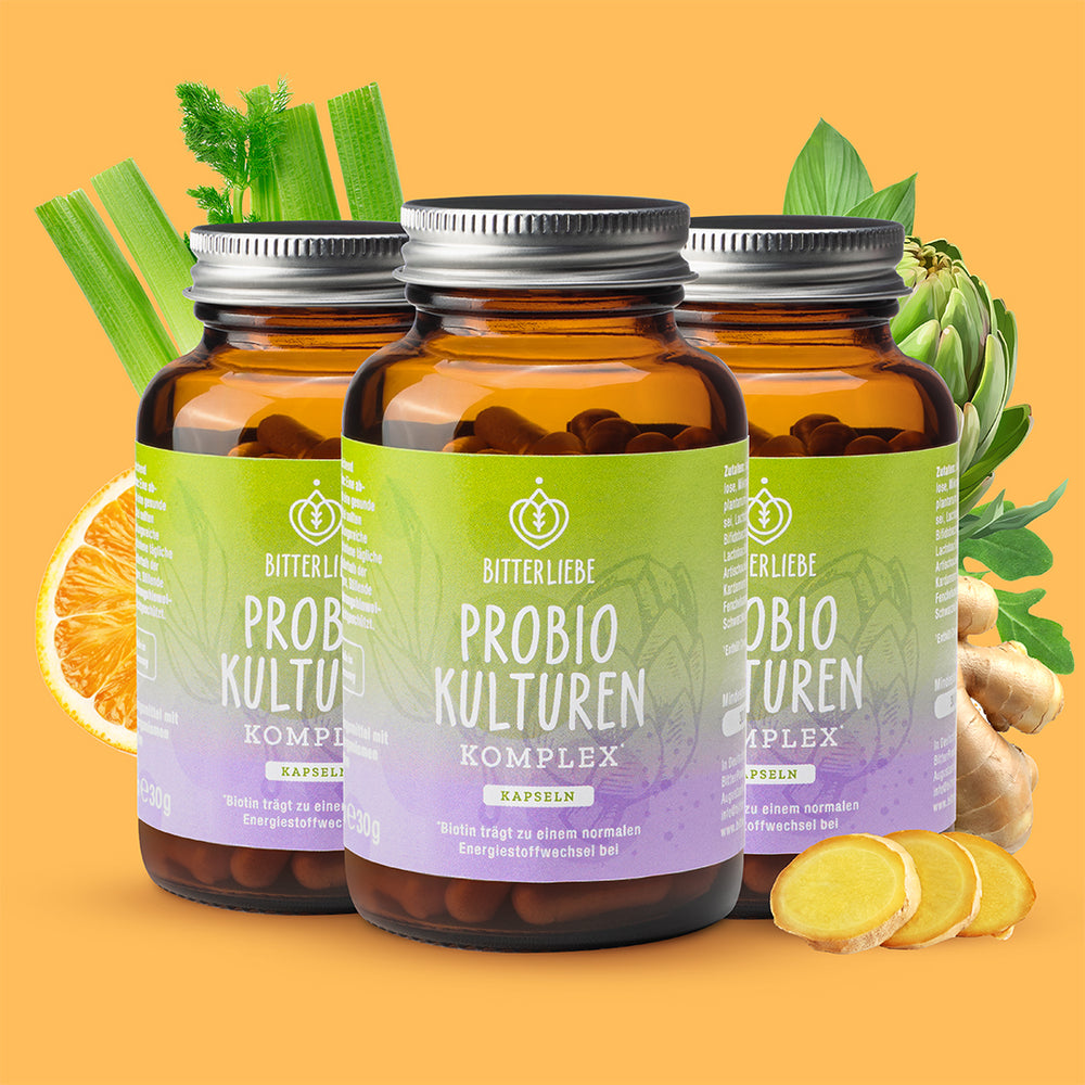 Bitter Probio-Kulturen Komplex Kapseln 3er Set