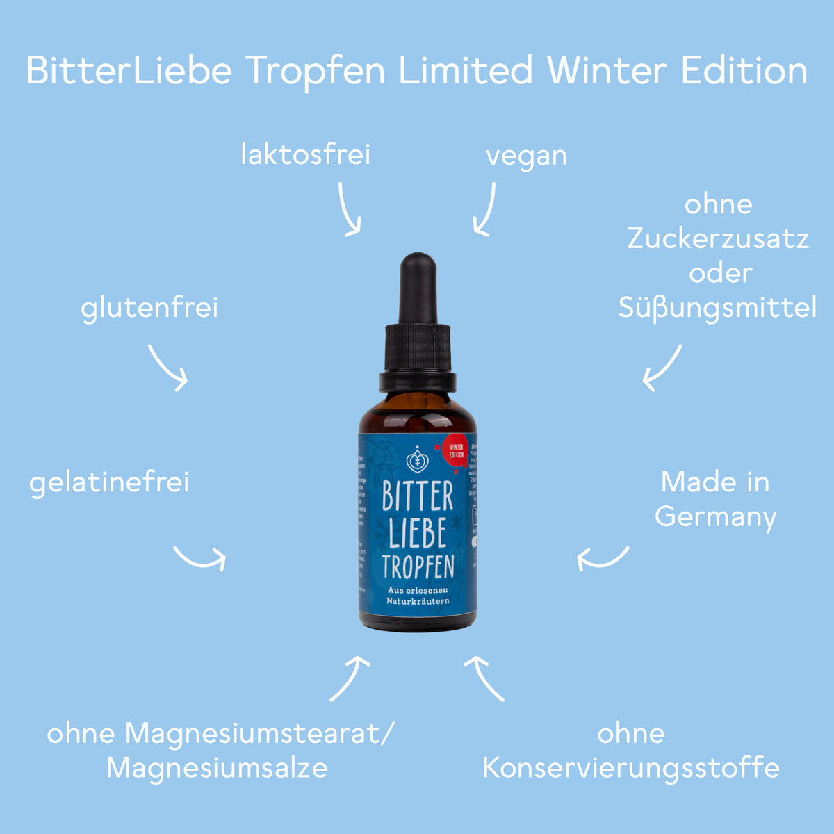 BitterLiebe Tropfen Limited Winter Edition - 3er Set