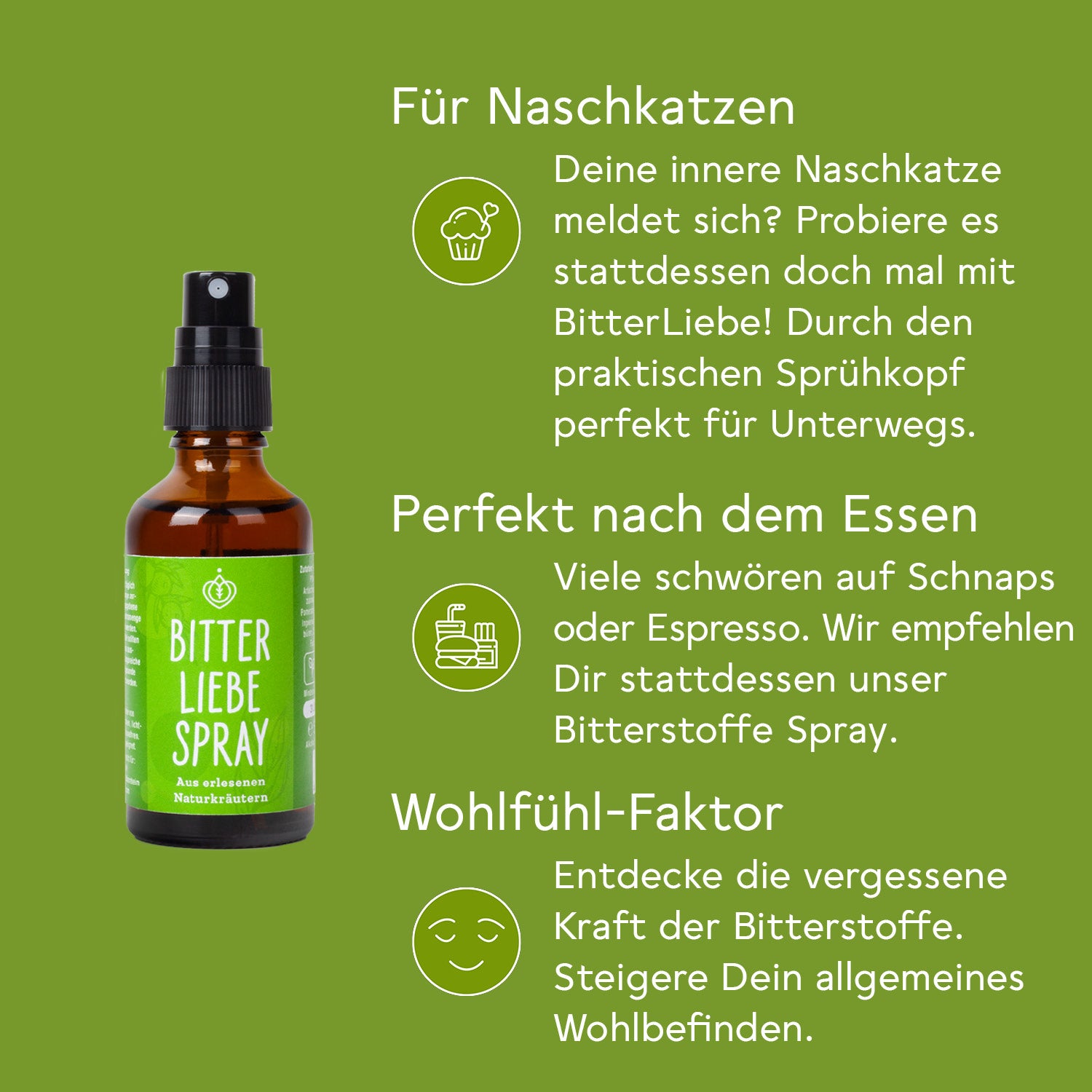 BitterLiebe Bitterstoffe Spray - Monatspackung 50ml