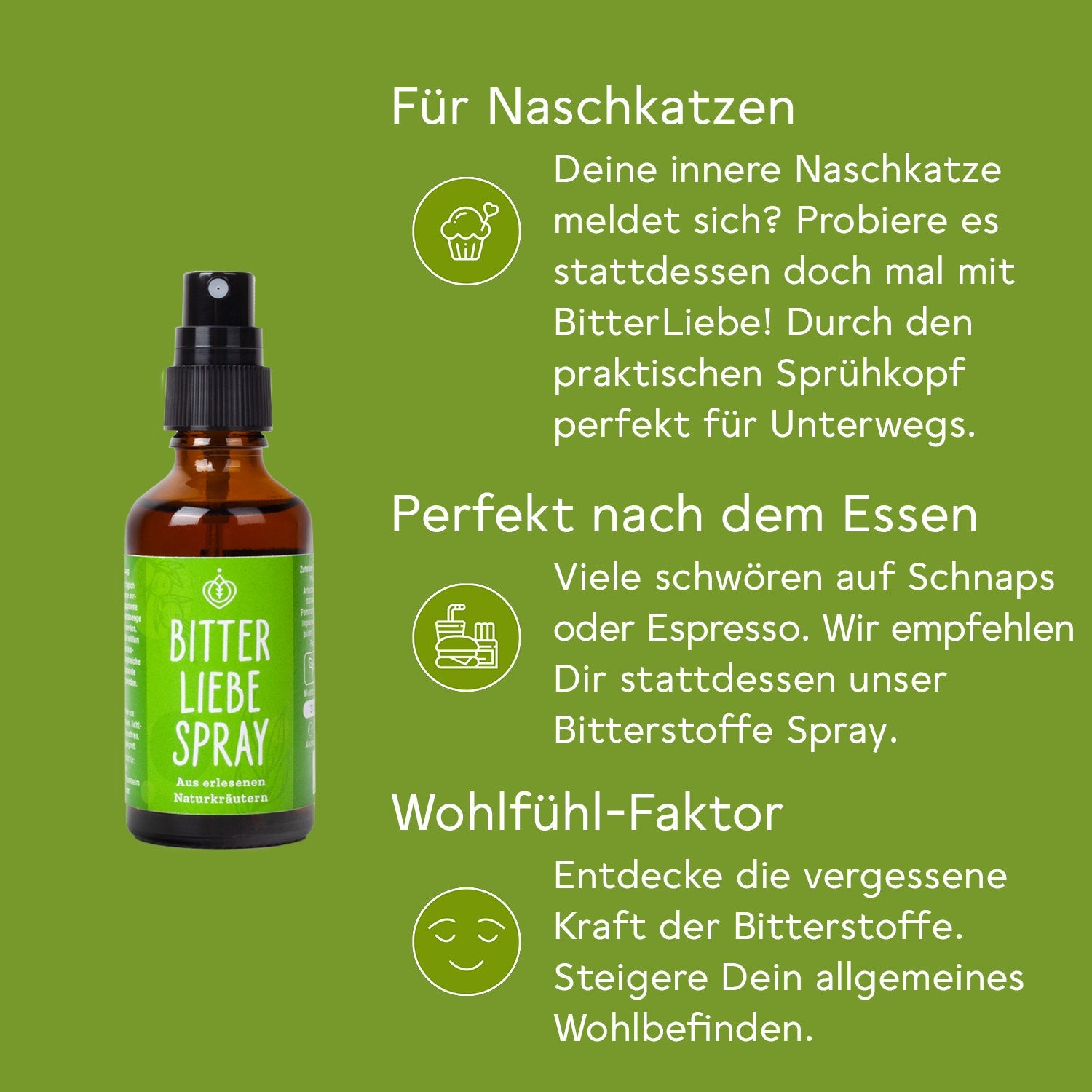 BitterLiebe Bitterstoffe Spray - 3er Set