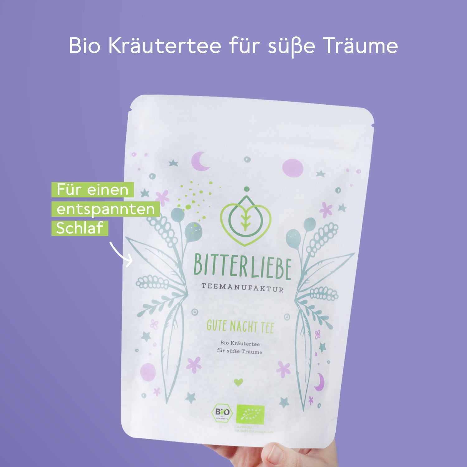 Gute Nacht Tee - beruhigender Bio-Tee